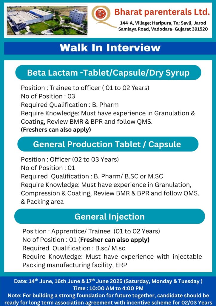 Bharat Parenterals Ltd