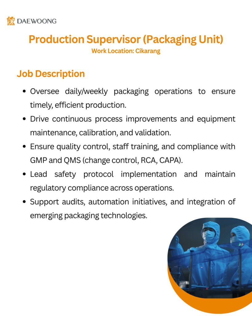 Daewoong Pharmaceutical Walk in interview