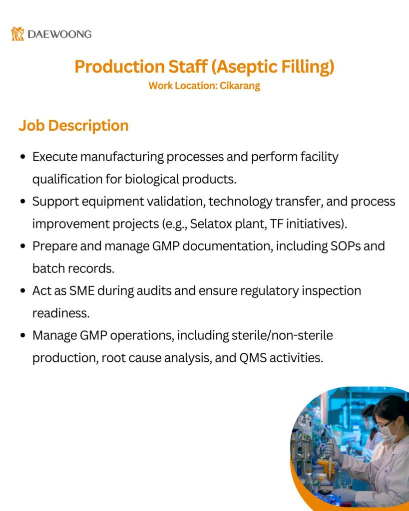 Daewoong Pharmaceutical Walk in interview