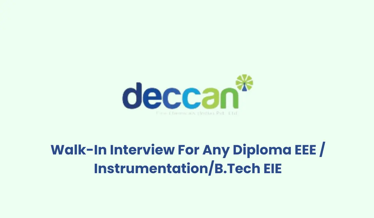 Deccan Fine Chemicals walk in