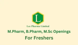 Lee Pharma jobs