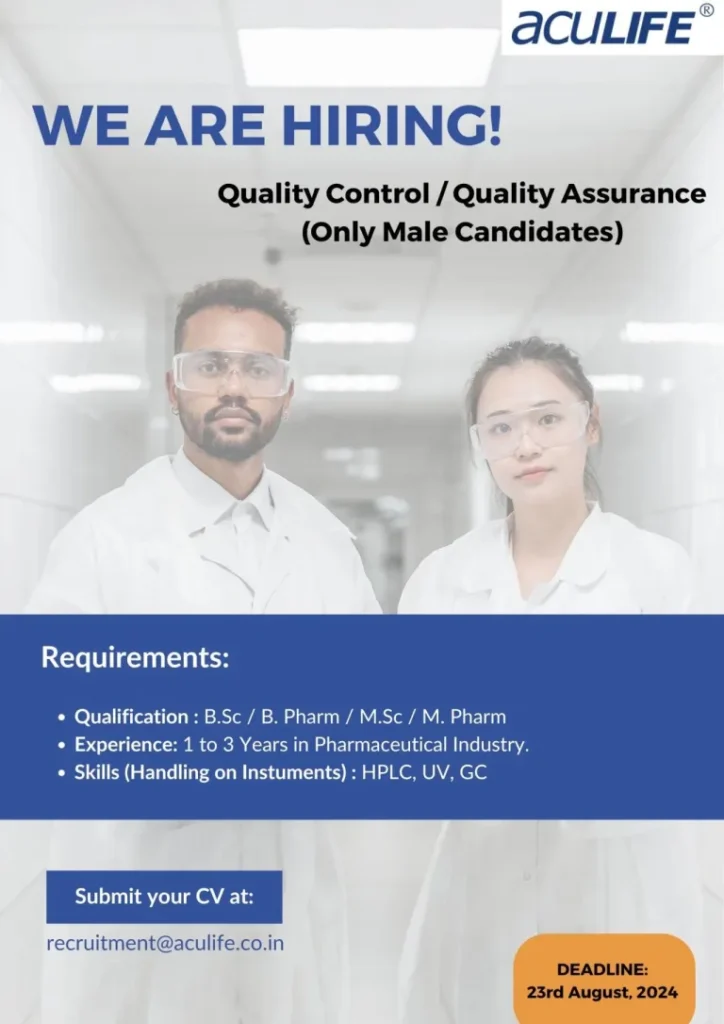 Aculife Healthcare Hiring