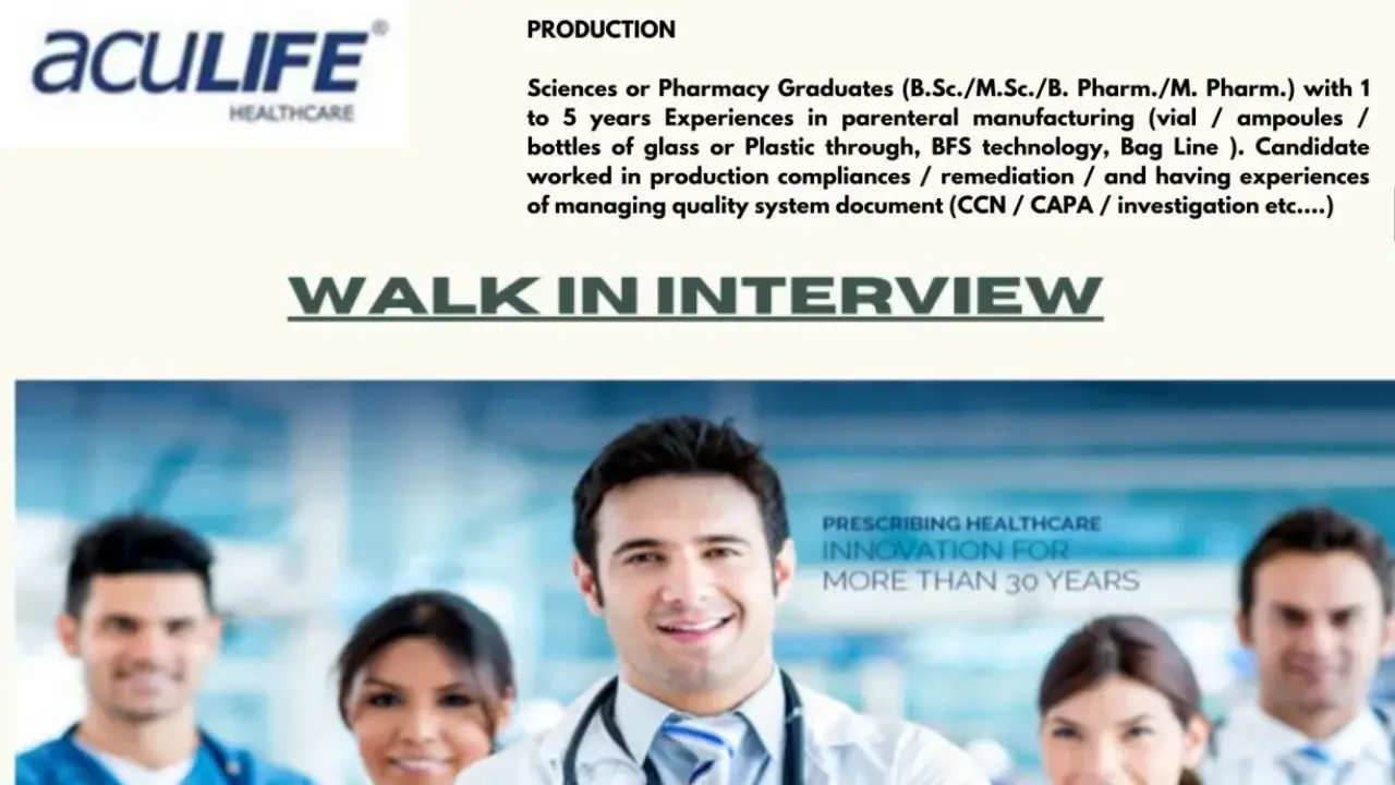 Aculife Healthcare Notification