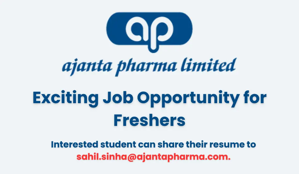 Ajanta Pharma Jobs