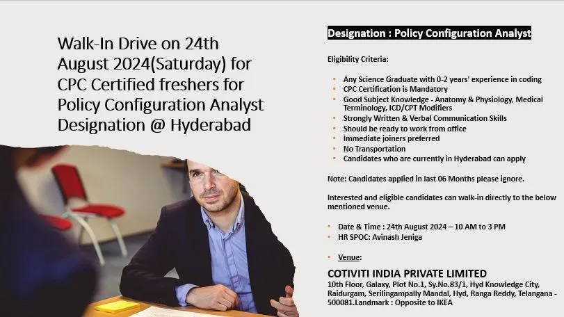 Cotiviti India Mega Walk-In