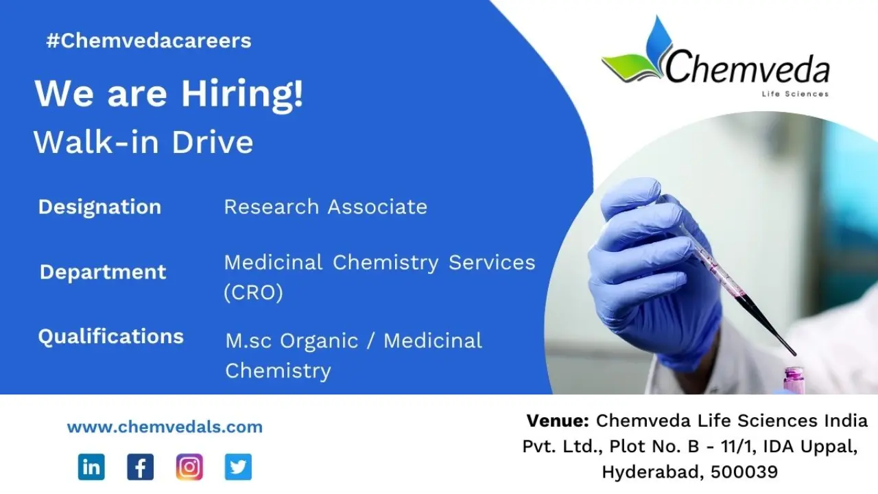 Chemveda Life Sciences Walk-in