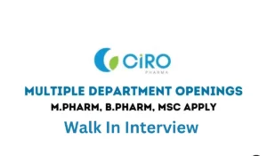Ciro Pharma Walk In