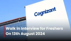 Cognizant Freshers Walk-In Drive