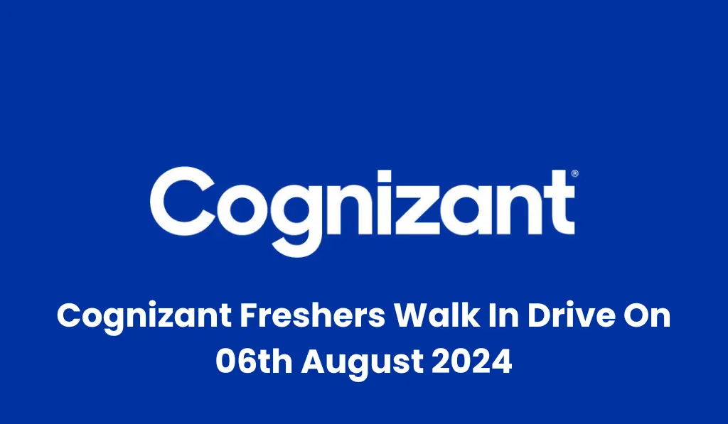 Cognizant Walk In Drive