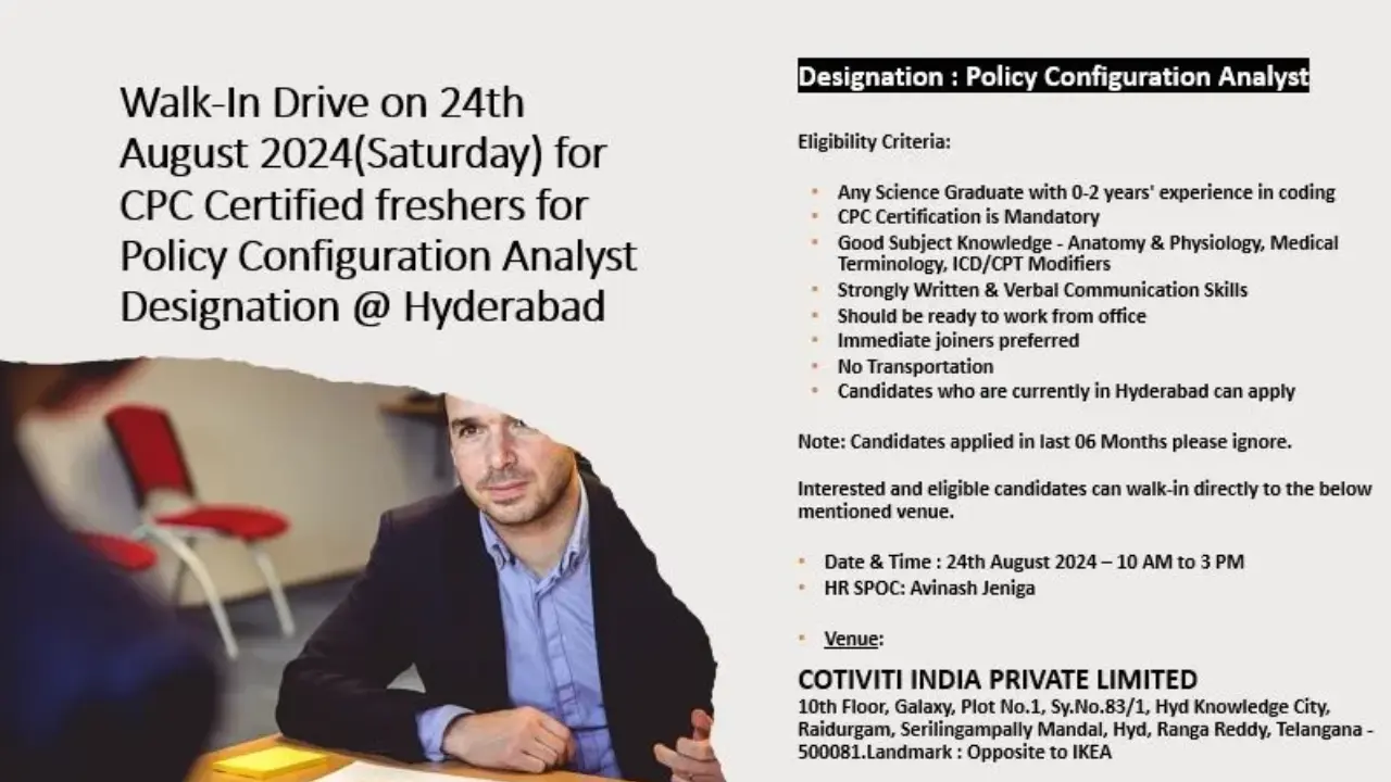 Cotiviti India Mega Walk-In