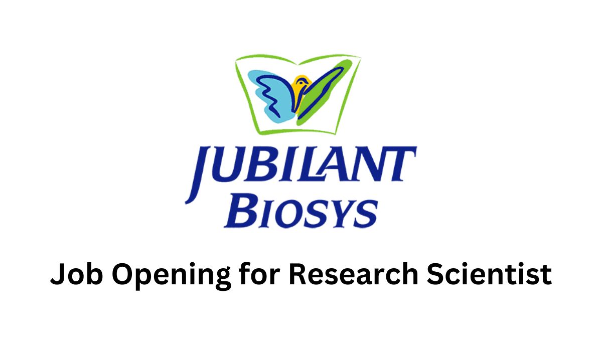Jubilant Biosys – Job Opening for Research Scientist