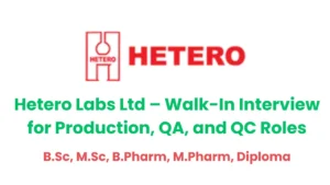 Hetero labs Jobs