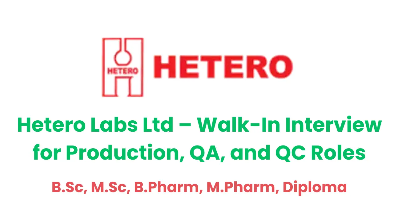 Hetero labs Jobs