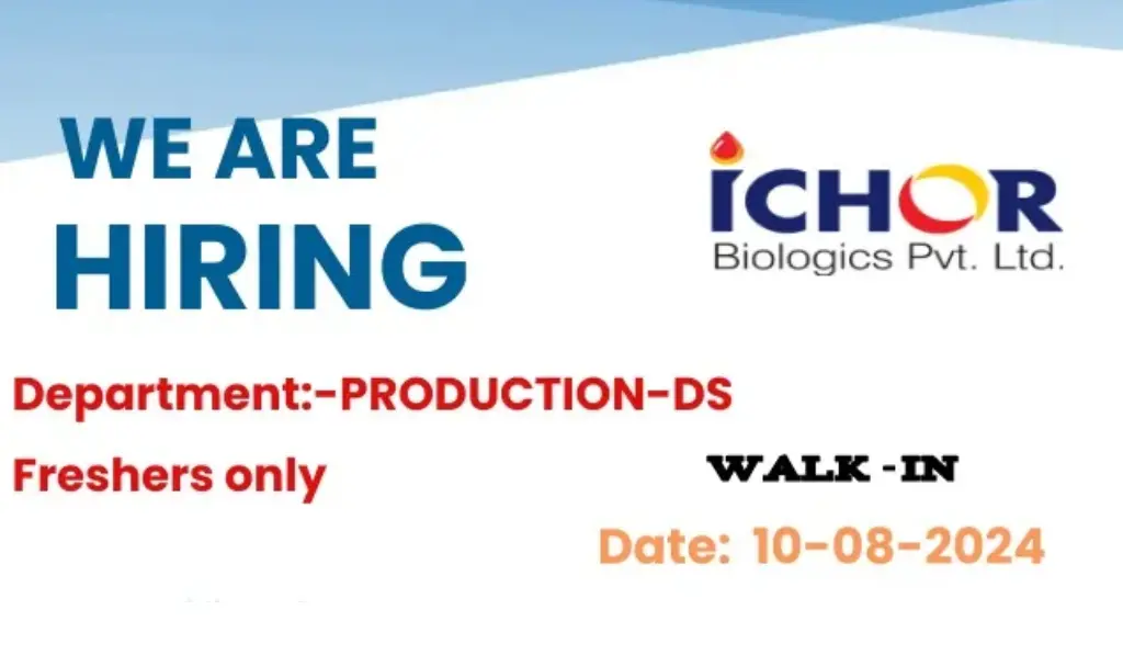 ICHOR Biologics Walk-In Interview