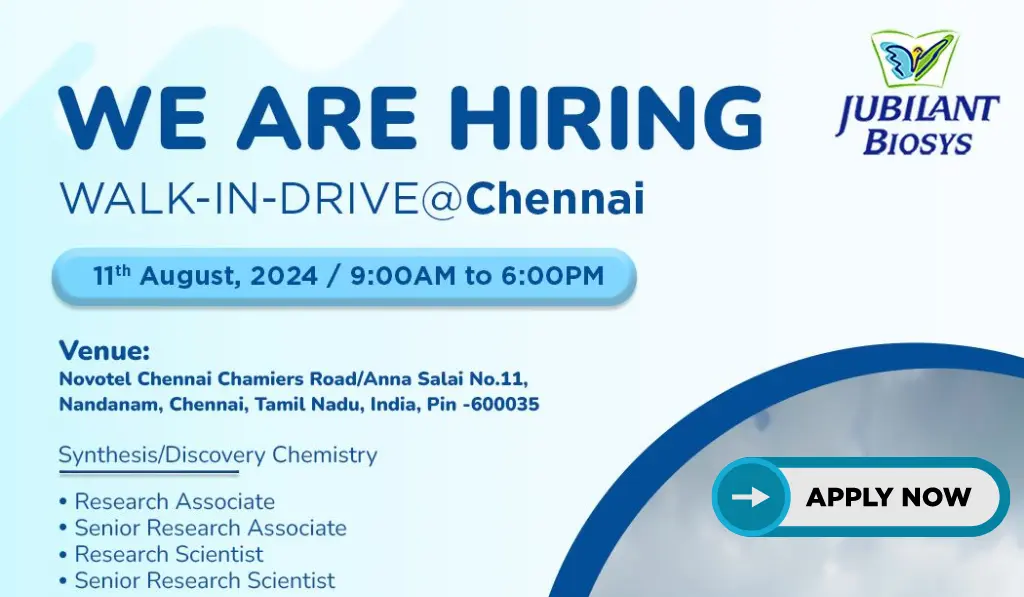 Jubilant Biosys Walk-In Drive