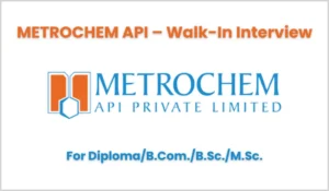 METROCHEM API – Walk-In Notification