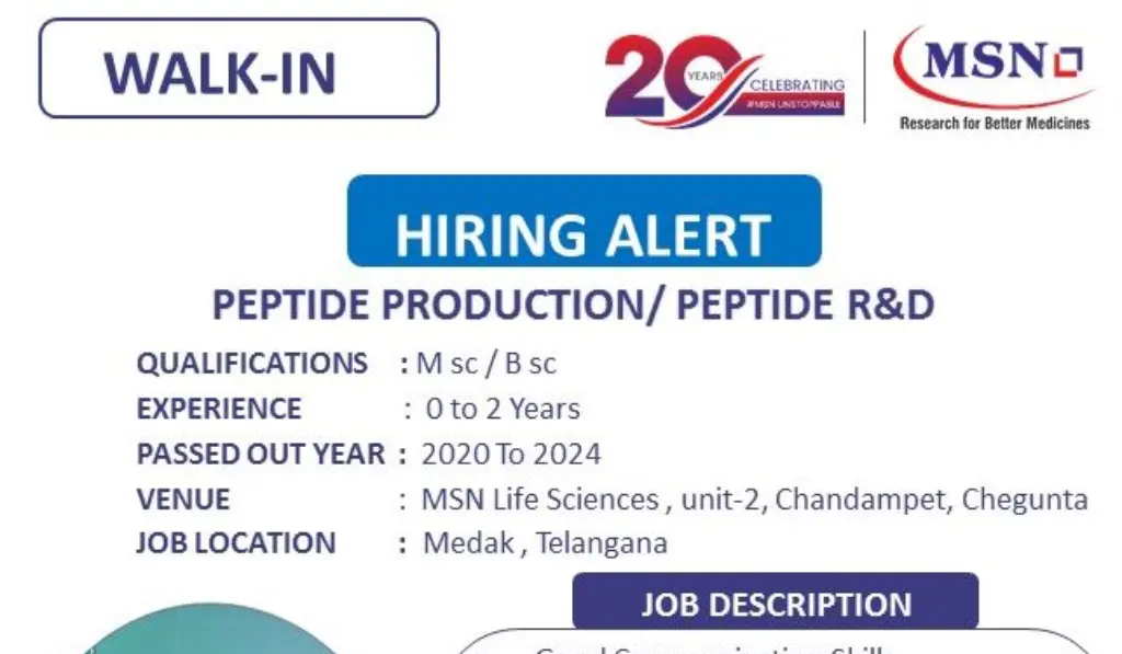 MSN Life Sciences walk in