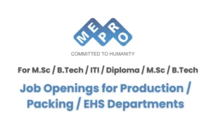 Mepro Pharmaceuticals jobs