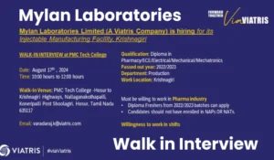 Mylan Laboratories Walk in