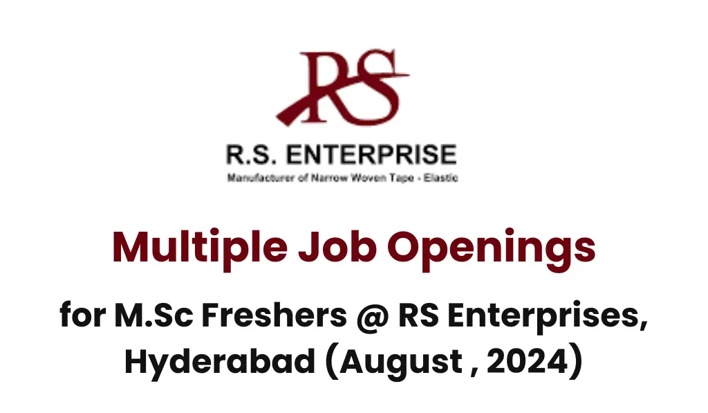 RS Enterprises jobs