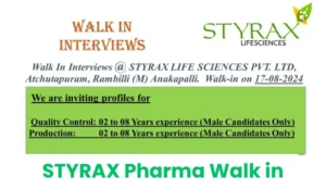 STYRAX Pharma Walk in
