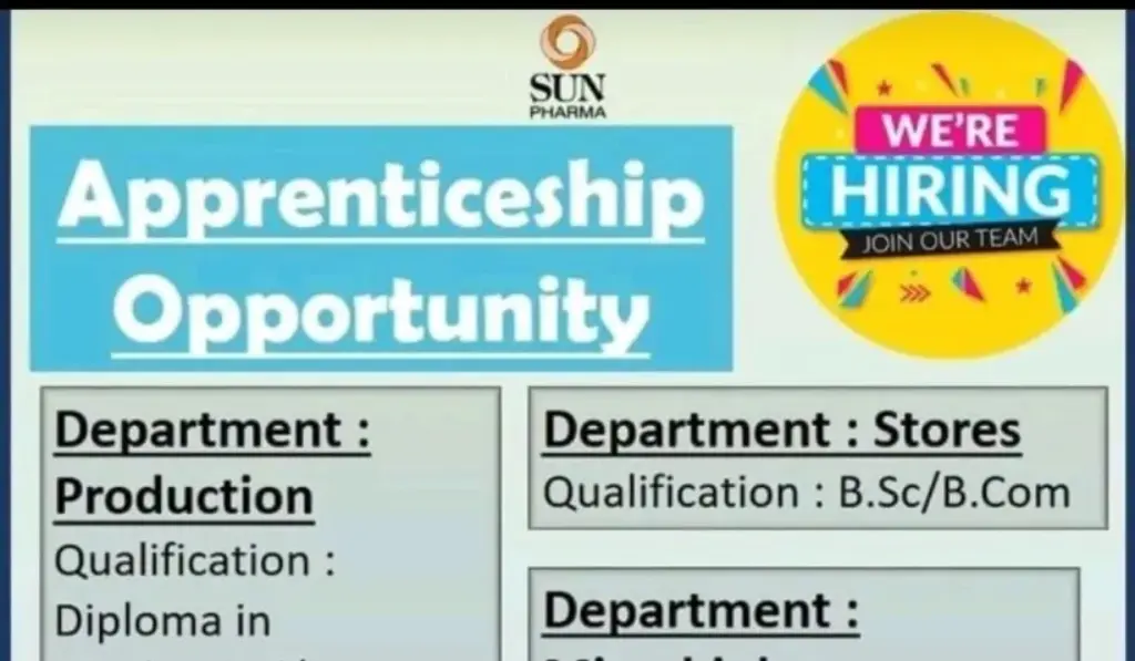 SUN PHARMA Freshers Opportunity