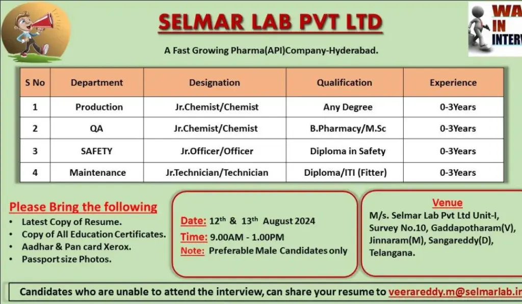 Selmar Lab Walk in Drive