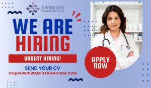 Shriniwas Pharmachem Urgent Hiring