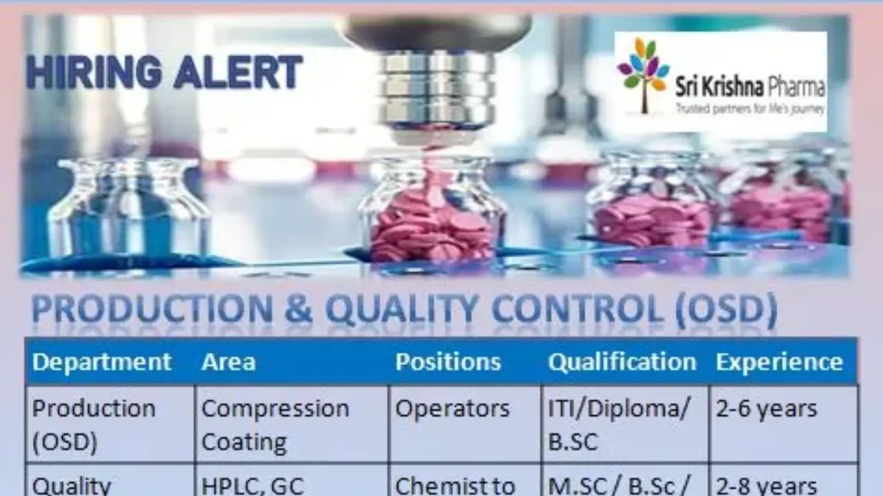 Sri Krishna Pharmaceuticals Walk-In