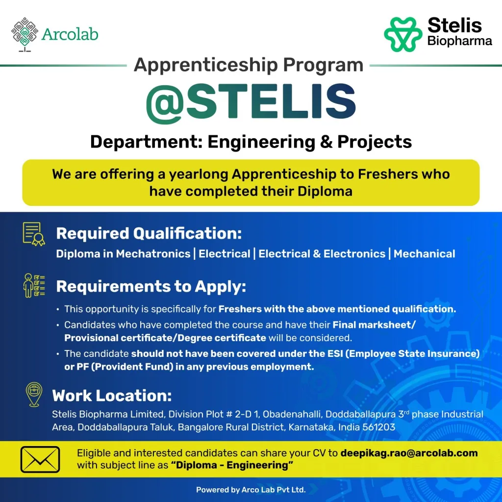 STELIS Biopharma Apprentice
