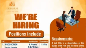 Sunrise International Job Details