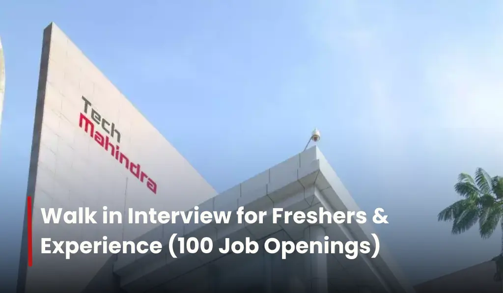 Tech Mahindra Walk in