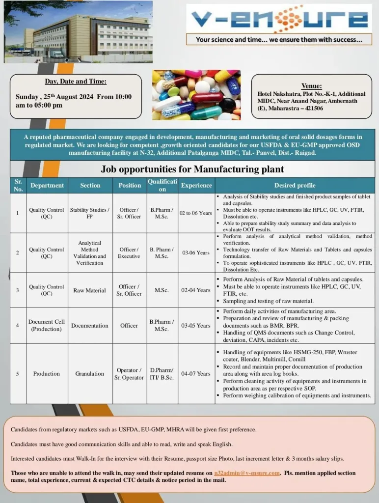 v-ensure job opportunity