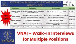 VNAI Walk In Interview