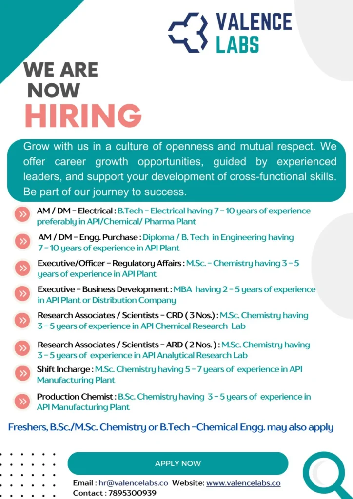 Valence Labs Job Notification