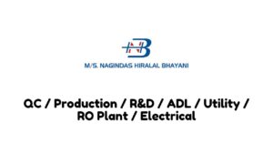 Nagindas Hiralal Bhayani – Multiple Openings for QC / Production