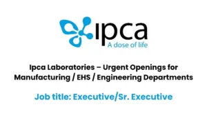 Ipca Laboratories Hiring