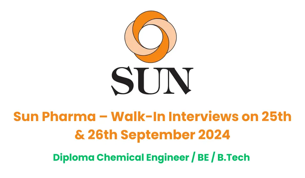 Sun Pharma Walk in