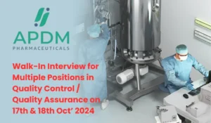 APDM Pharmaceuticals Walk in