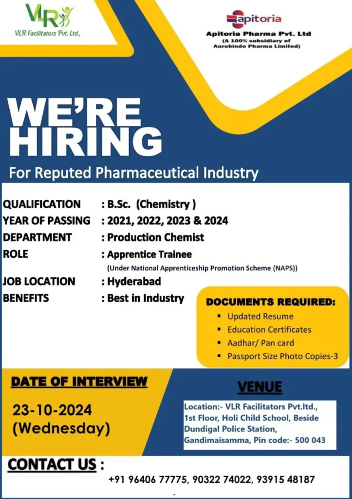 Apitoria Pharma Walk-In Drive
