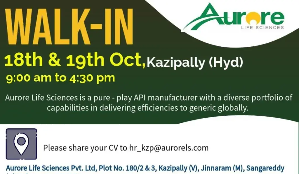 Aurore Life Sciences Walk in