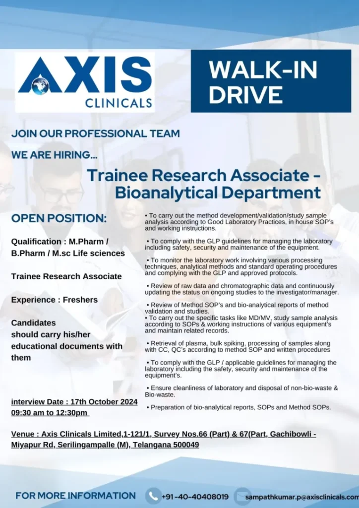 Axis Clinicals Walk in Drive