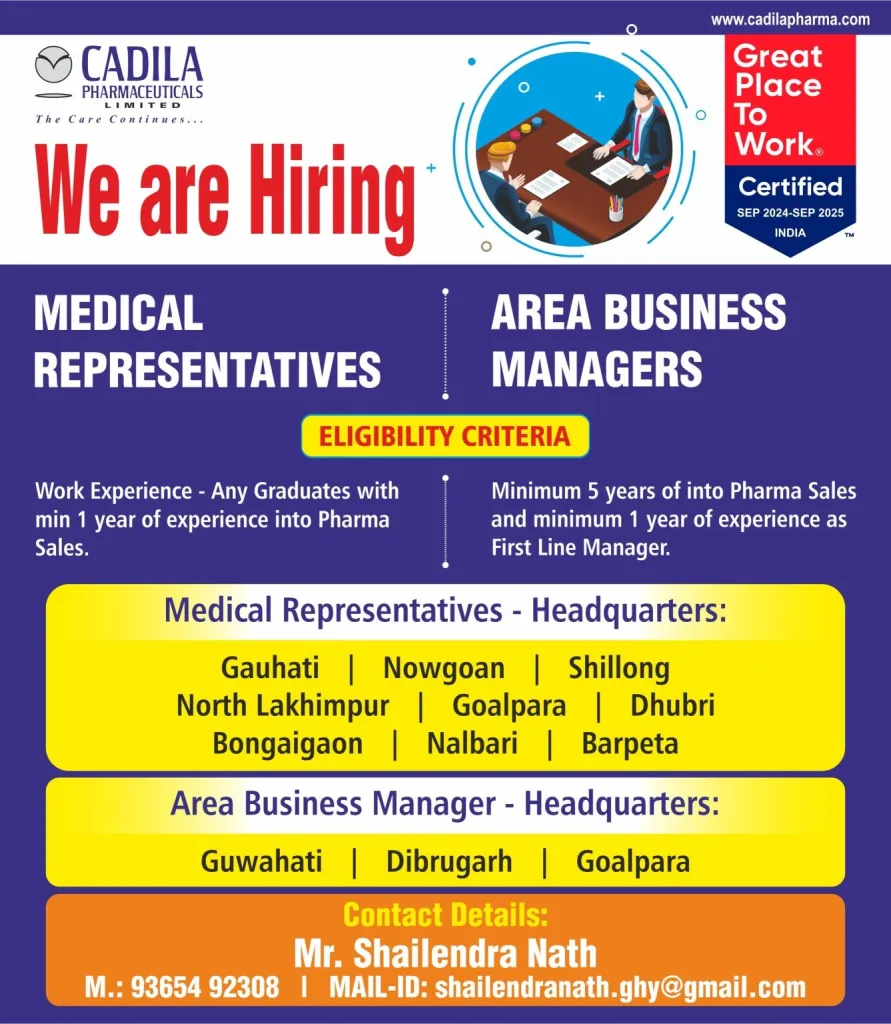 Cadila Pharmaceuticals Jobs