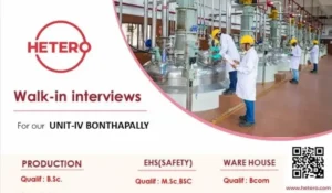 Hetero Labs Limited Walk in