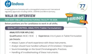 Indoco Remedies Ltd – Walk-In