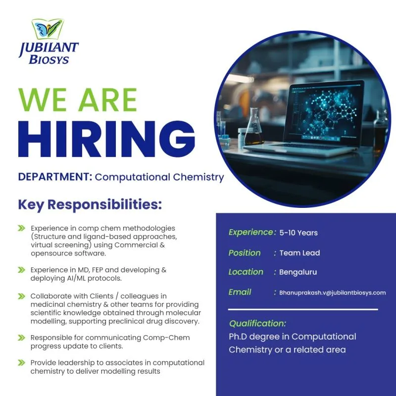 Jubilant Biosys Limited Hiring