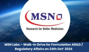 MSN Laboratories Walk in
