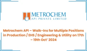 Metrochem API Walk in
