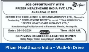 Pfizer Healthcare India – Walk-In Drive