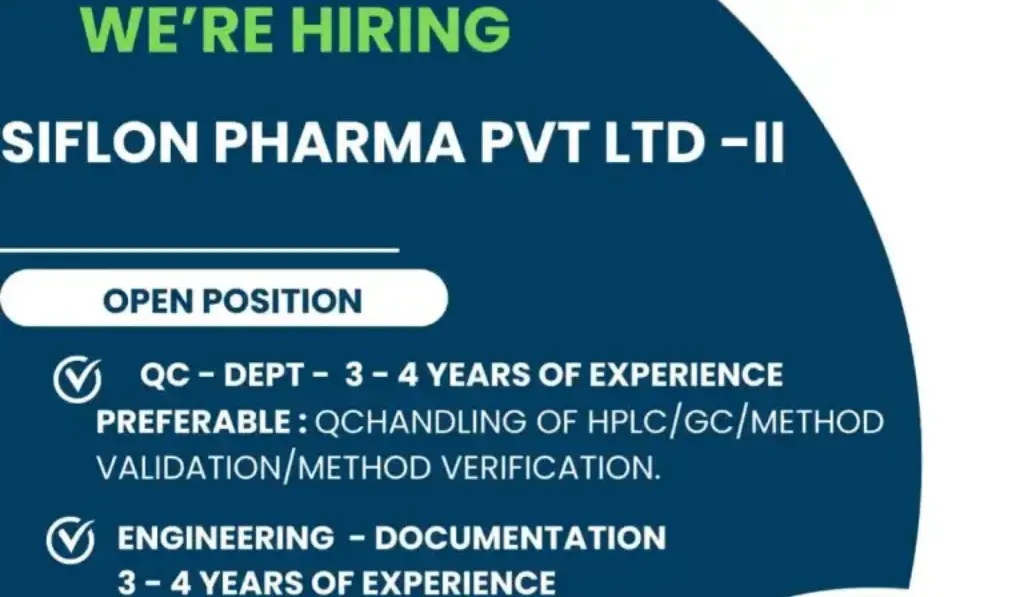 Siflon Pharma – Walk-In Interview